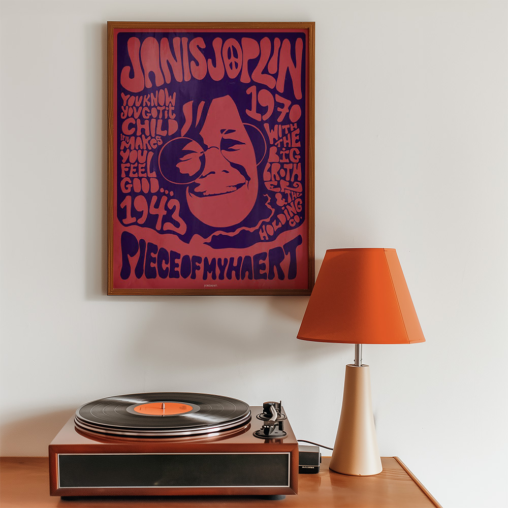 Alternative view of JANIS JOPLIN BOLD AND MAXIMALIST POSTER