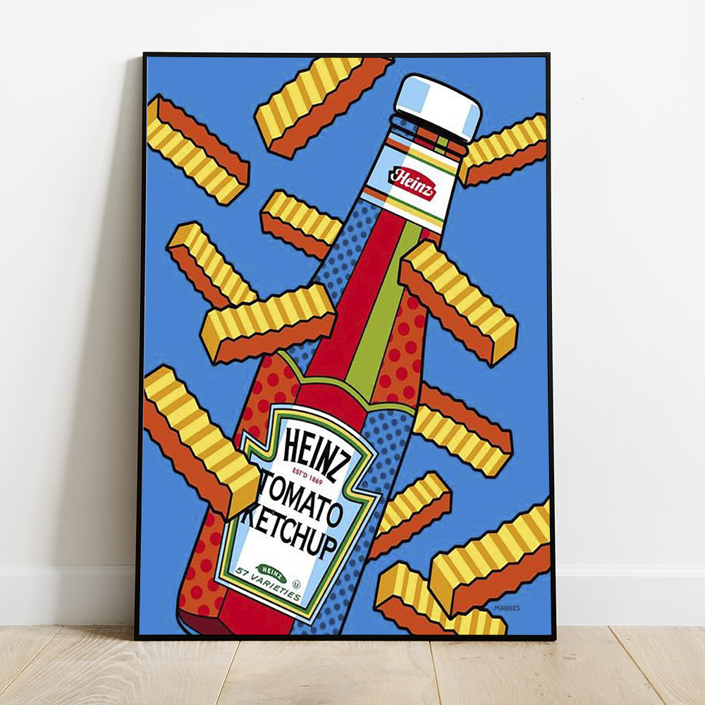 KETCHUP AND CHIPS BOLD AND MAXIMALIST POSTER