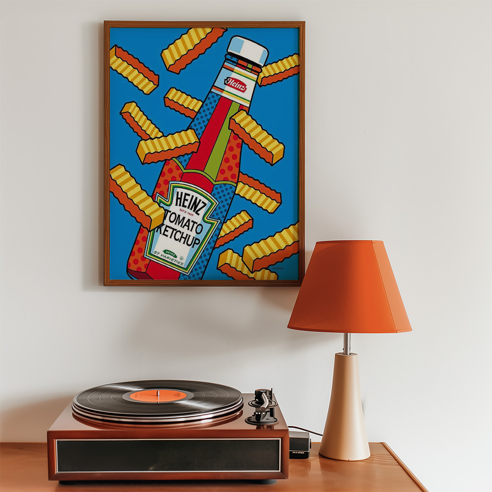 Alternative view of KETCHUP AND CHIPS BOLD AND MAXIMALIST POSTER
