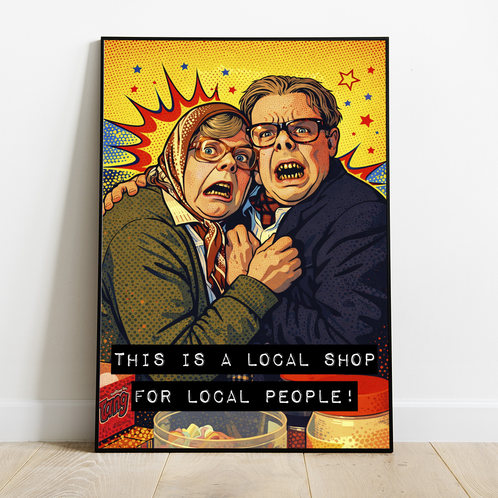 Alternative view of LEAGUE OF GENTLEMAN LOCAL PEOPLE MAXIMALIST POP ART STYLE POSTER