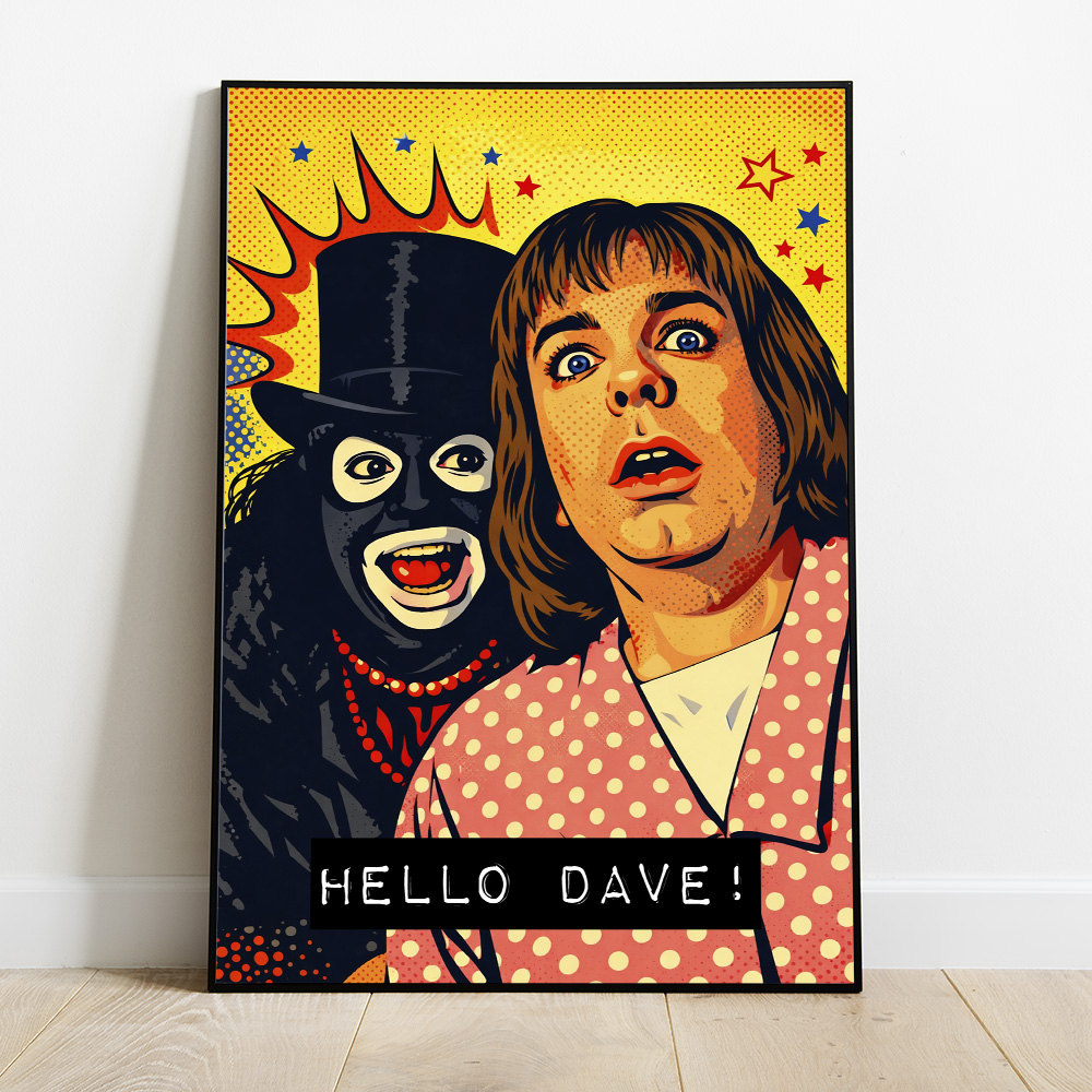 Alternative view of LEAGUE OF GENTLEMAN PAPA LAZAROU MAXIMALIST POP ART STYLE POSTER