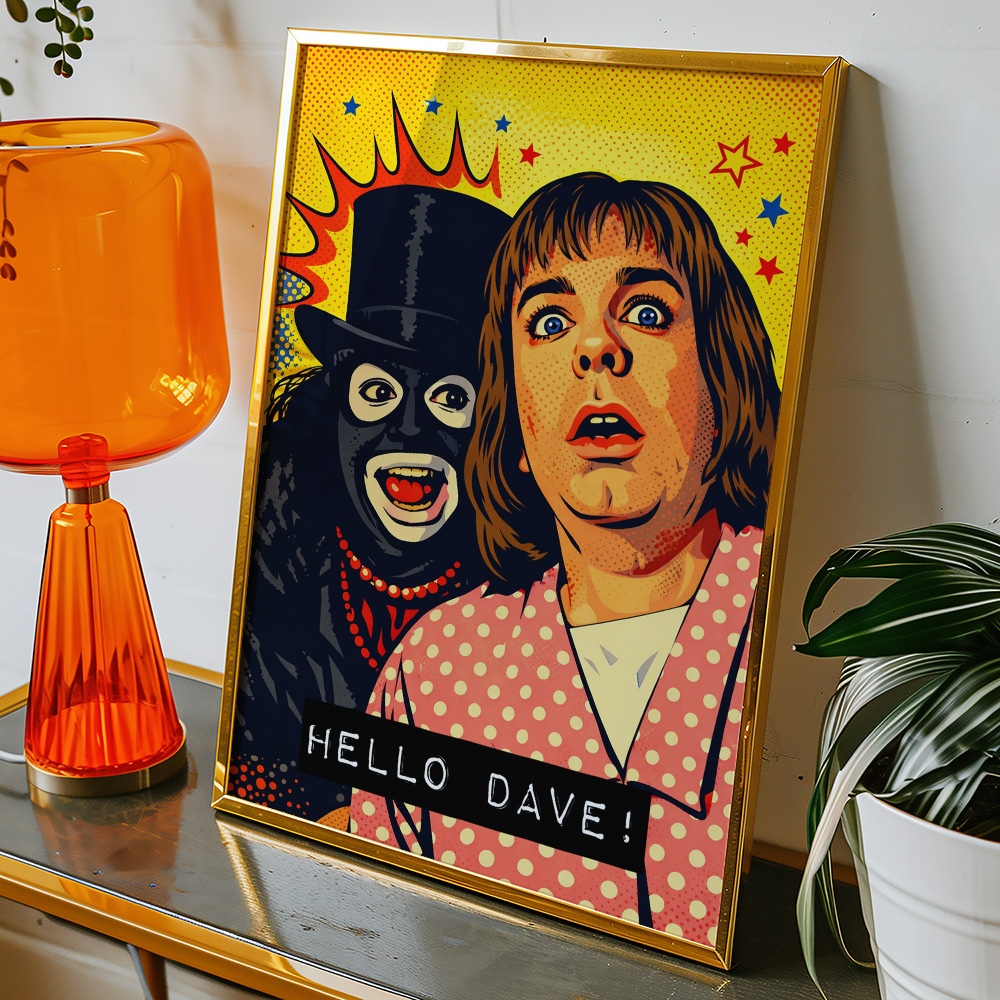 LEAGUE OF GENTLEMAN PAPA LAZAROU MAXIMALIST POP ART STYLE POSTER