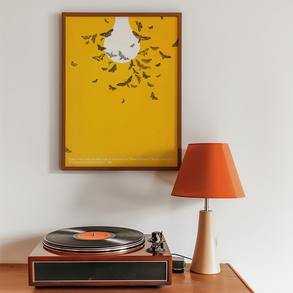 Alternative view of LIGHTBULB MOTHS BOLD AND MAXIMALIST POSTER