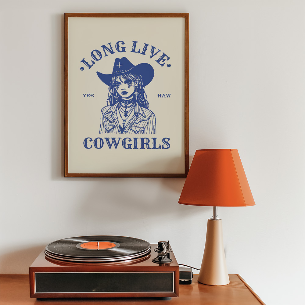 Alternative view of LONG LIVE COWGIRLS BOLD AND MAXIMALIST POSTER