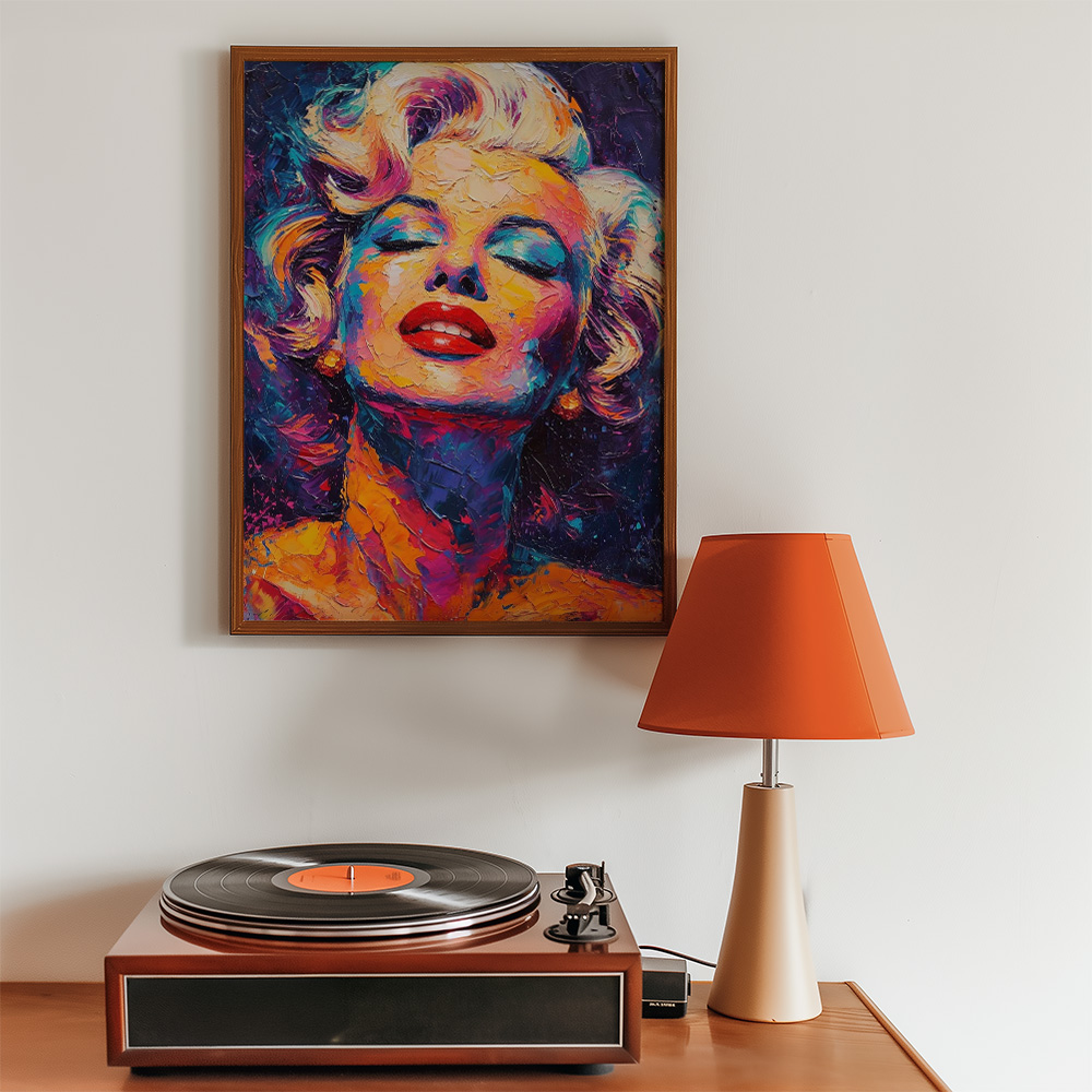 Alternative view of MARILYN DARK BOLD AND MAXIMALIST POSTER
