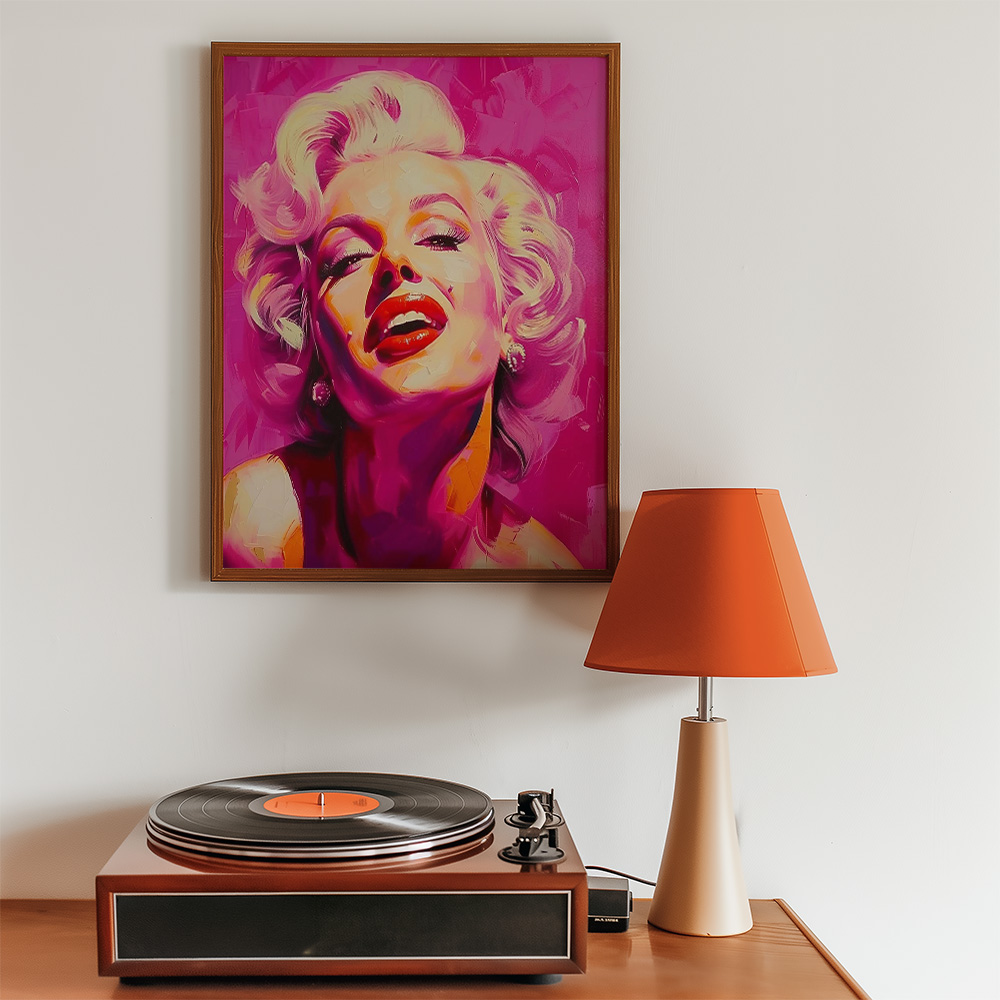 Alternative view of MARILYN PINK BOLD AND MAXIMALIST POSTER