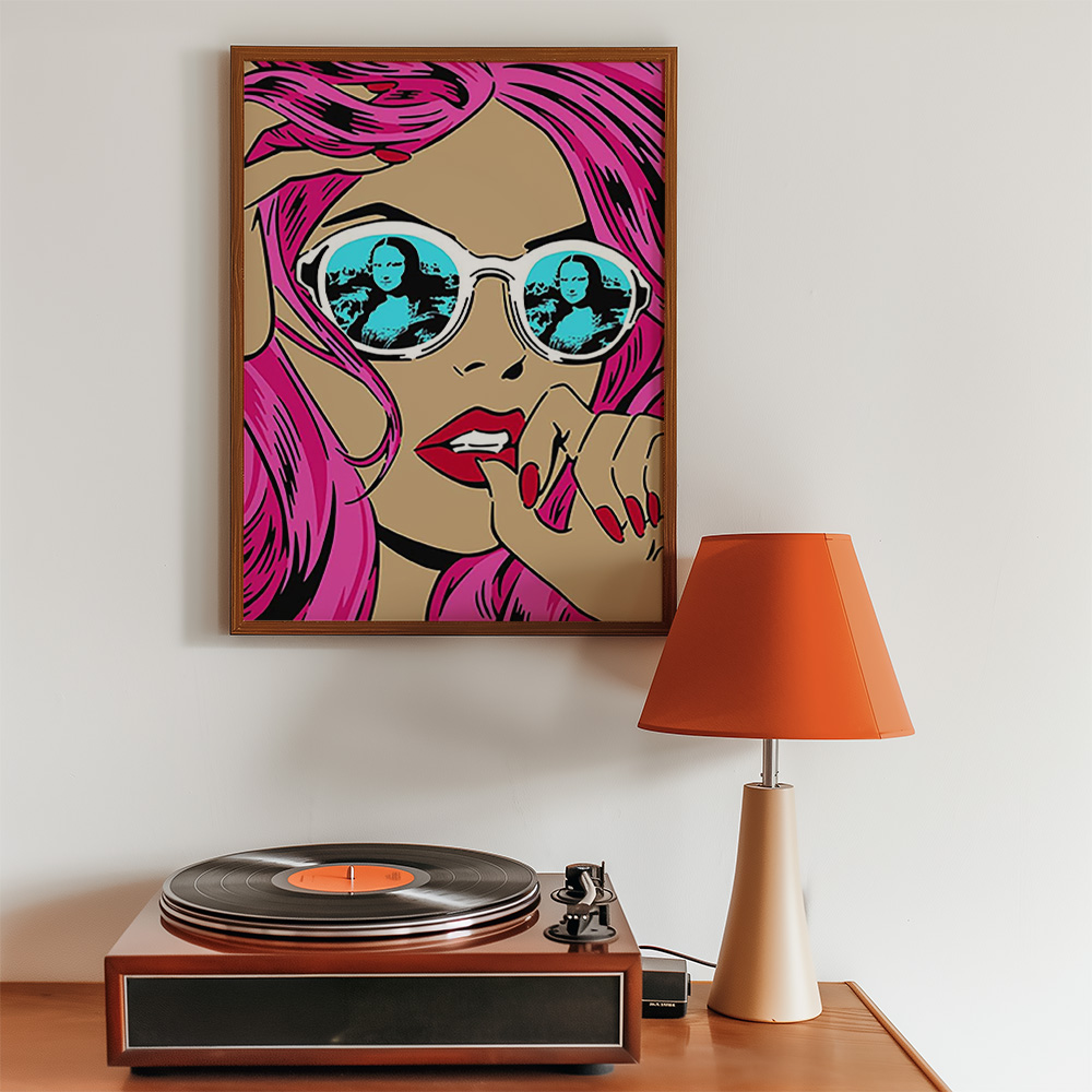 Alternative view of MIRROR SHADES BOLD AND MAXIMALIST POSTER