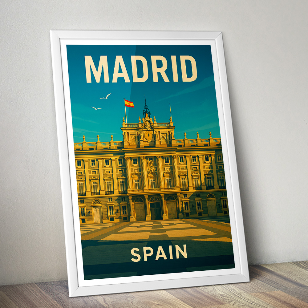 MADRID ROYAL PALACE MINIMALIST TRAVEL POSTER