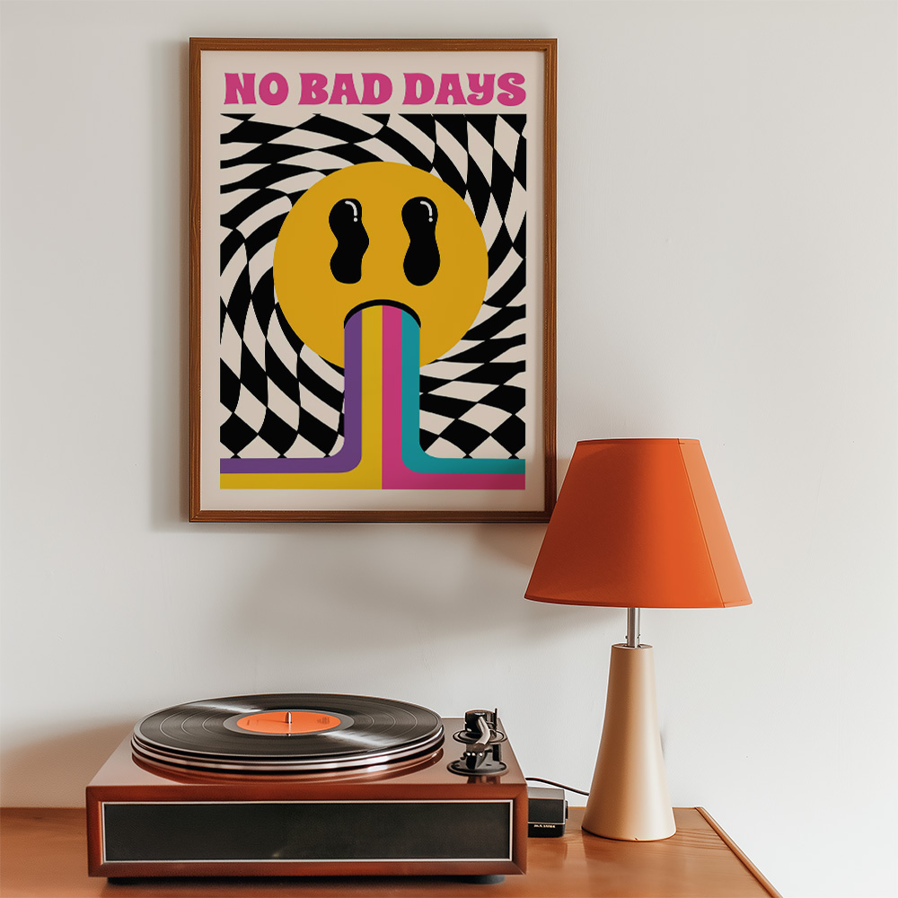 Alternative view of NO BAD DAYS BOLD AND MAXIMALIST POSTER