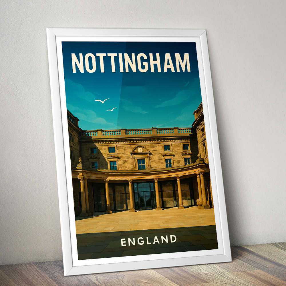 NOTTINGHAM CASTLE MINIMALIST TRAVEL POSTER
