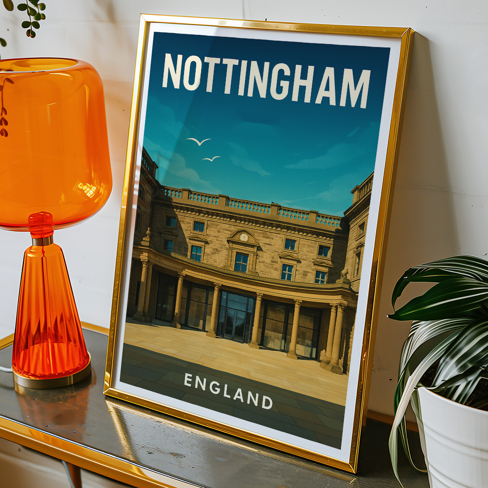 Alternative view of NOTTINGHAM CASTLE MINIMALIST TRAVEL POSTER