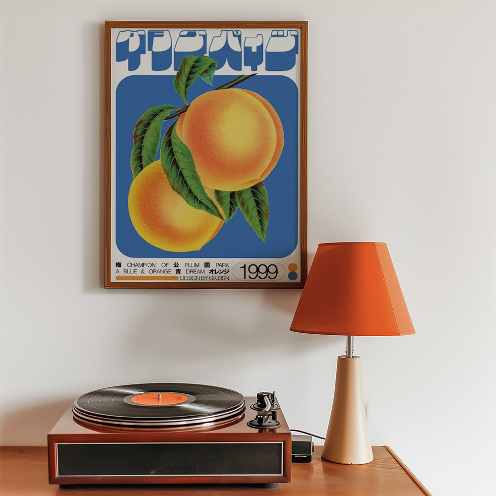 Alternative view of ORANGES BOLD AND MAXIMALIST POSTER