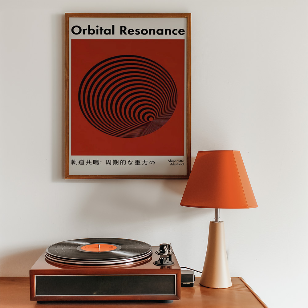 Alternative view of ORBITAL RESONANCE BOLD AND MAXIMALIST POSTER