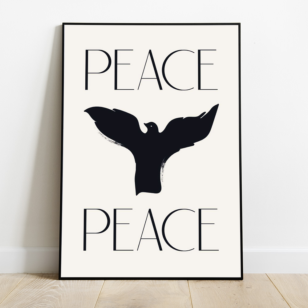 PEACE PEACE BOLD AND MAXIMALIST POSTER