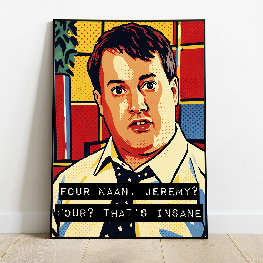 Alternative view of PEEP SHOW FOUR NAAN MAXIMALIST POP ART STYLE POSTER