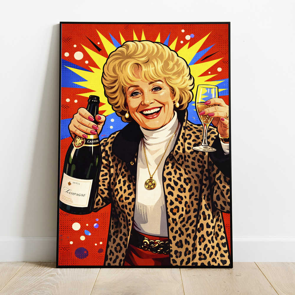 Alternative view of PEGGY MITCHELL EASTENDERS MAXIMALIST POP ART STYLE POSTER