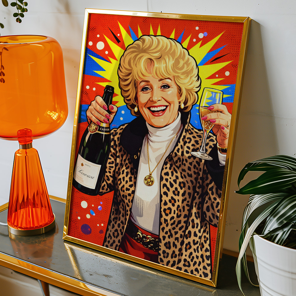 PEGGY MITCHELL EASTENDERS MAXIMALIST POP ART STYLE POSTER