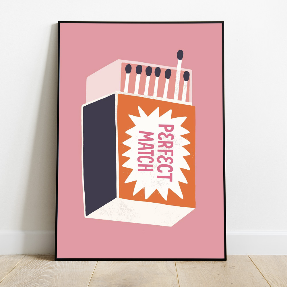 PERFECT MATCH PINK BOLD AND MAXIMALIST POSTER