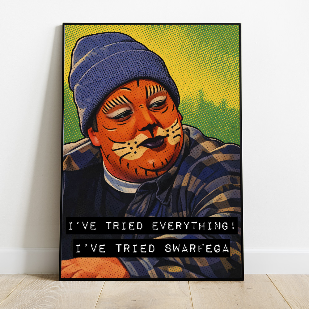 Alternative view of PHOENIX NIGHTS YOUNG KENNY THE TIGER MAXIMALIST POP ART STYLE POSTER