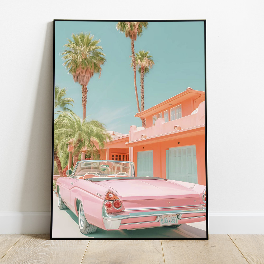 PINK CADILLAC BOLD AND MAXIMALIST POSTER