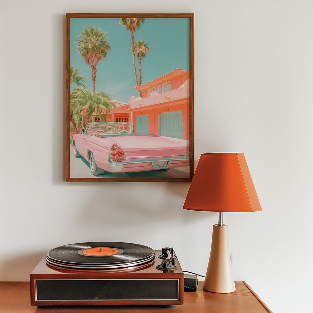 Alternative view of PINK CADILLAC BOLD AND MAXIMALIST POSTER
