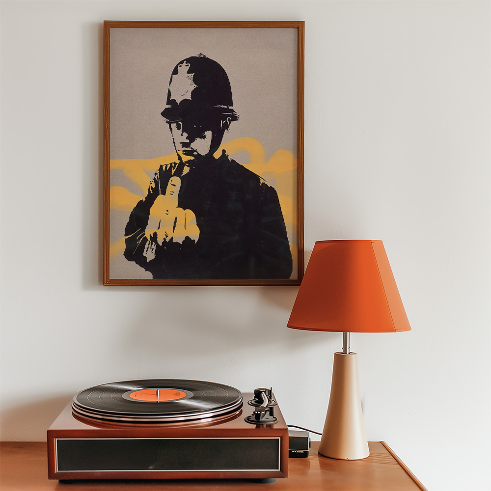 Alternative view of POLICEMAN BANANA BOLD AND MAXIMALIST POSTER