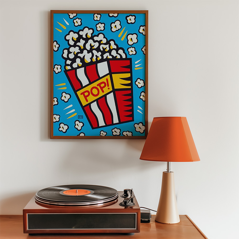Alternative view of POPCORN BOLD AND MAXIMALIST POSTER