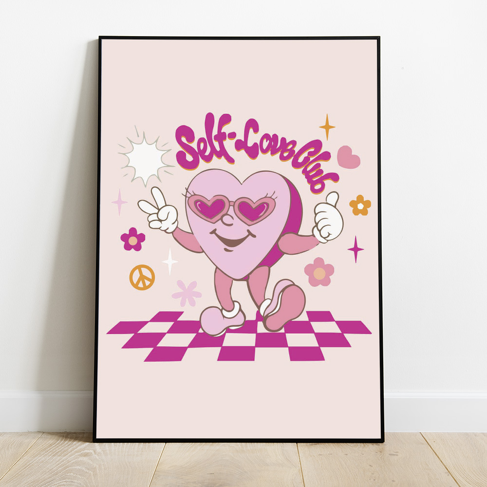 SELF LOVE CLUB BOLD AND MAXIMALIST POSTER
