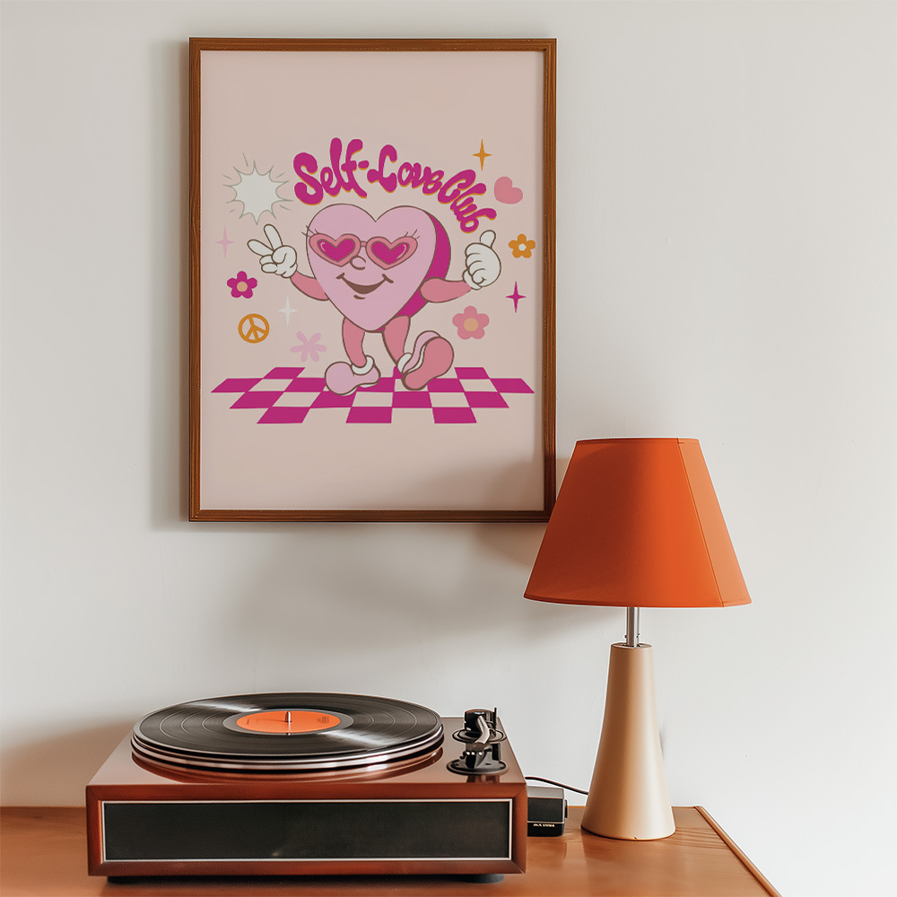 Alternative view of SELF LOVE CLUB BOLD AND MAXIMALIST POSTER