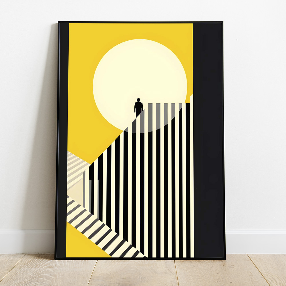 SUN SILLHOUTTE BOLD AND MAXIMALIST POSTER