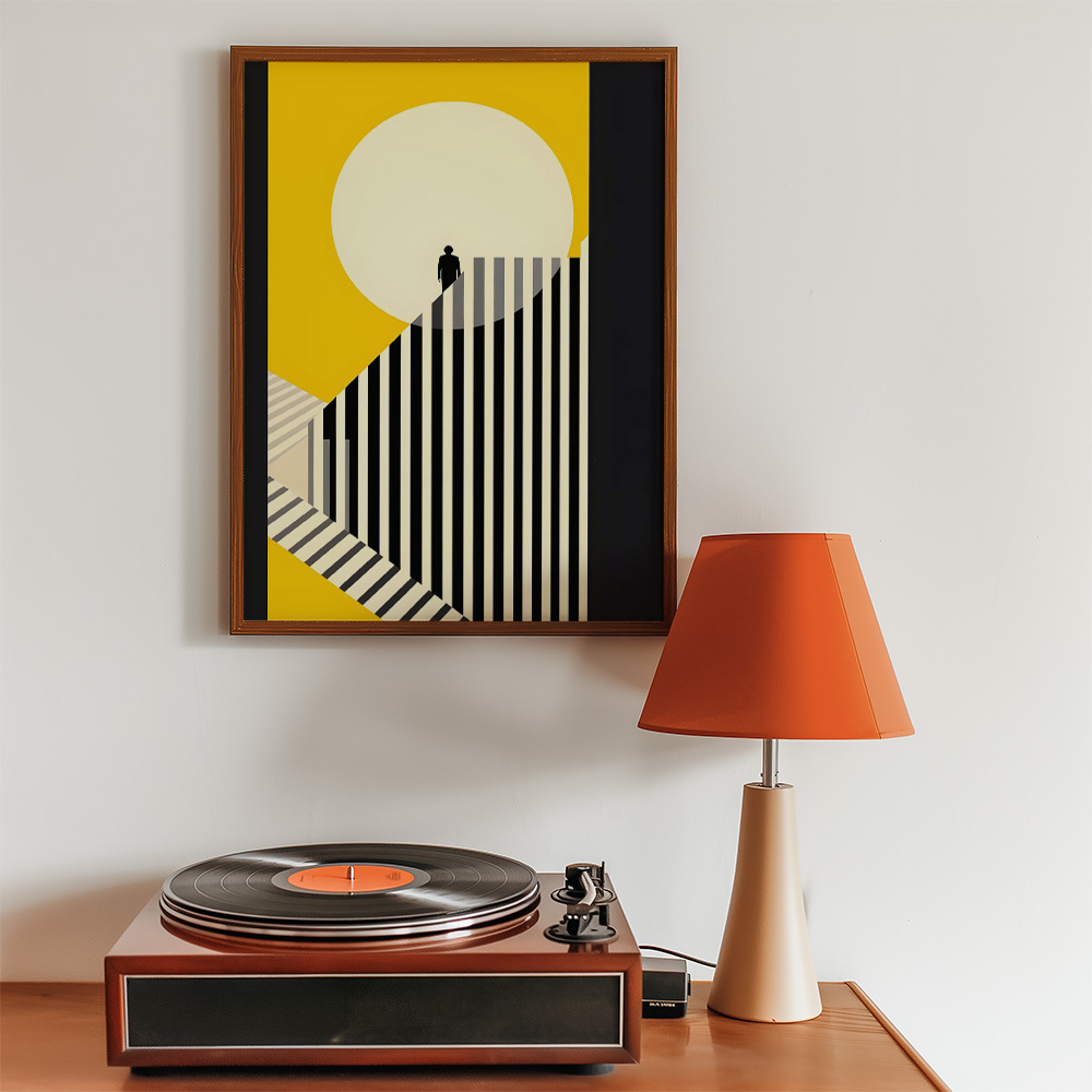 Alternative view of SUN SILLHOUTTE BOLD AND MAXIMALIST POSTER
