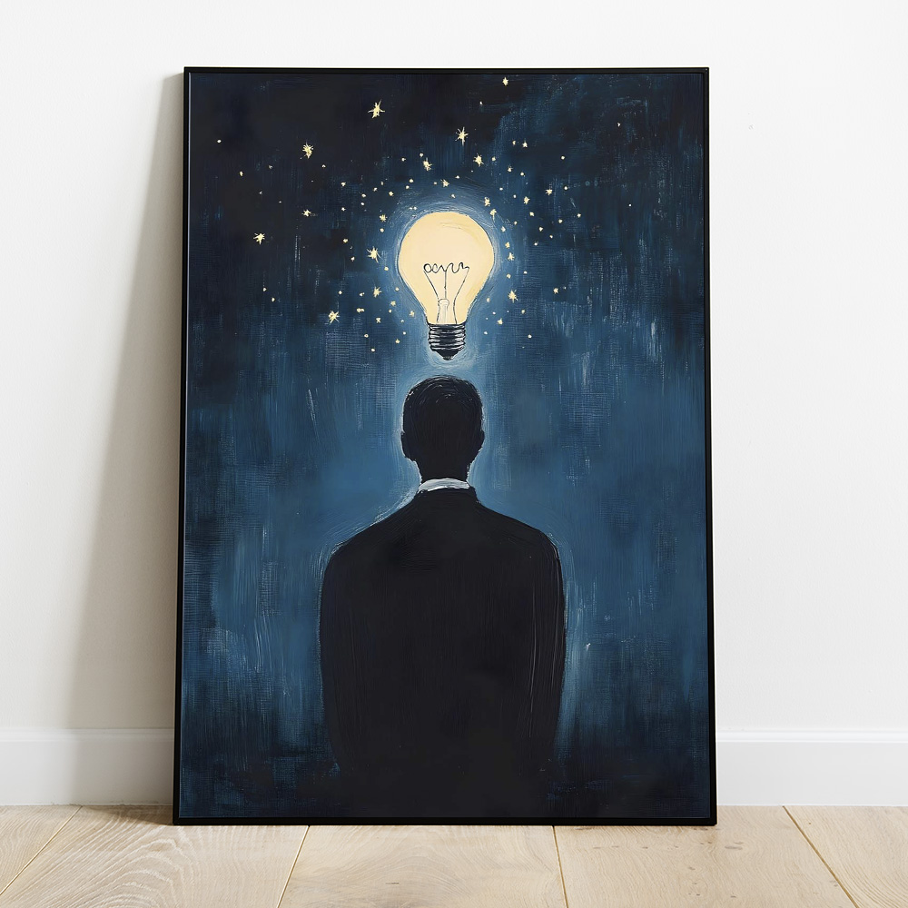 THINKING MAN BOLD AND MAXIMALIST POSTER