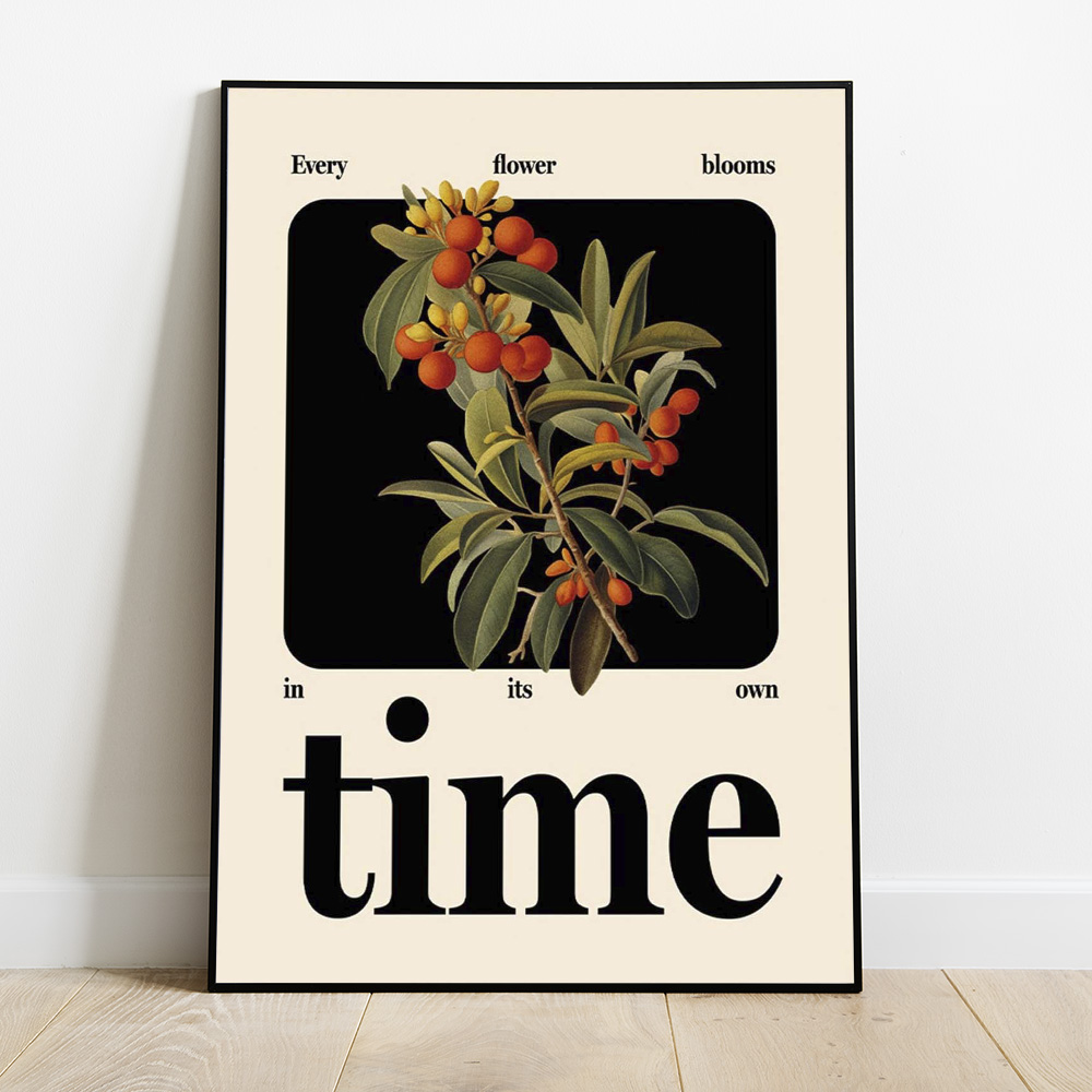 TIME BOLD AND MAXIMALIST POSTER