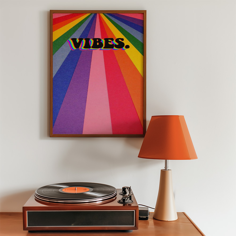 Alternative view of VIBES BOLD AND MAXIMALIST POSTER
