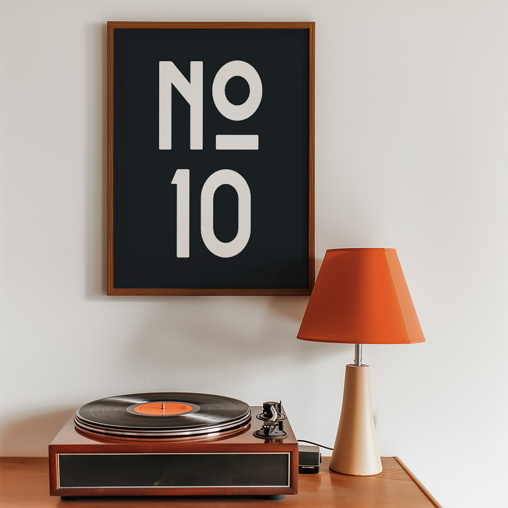 PERSONALISED ART DECO HOUSE NUMBER POSTER
