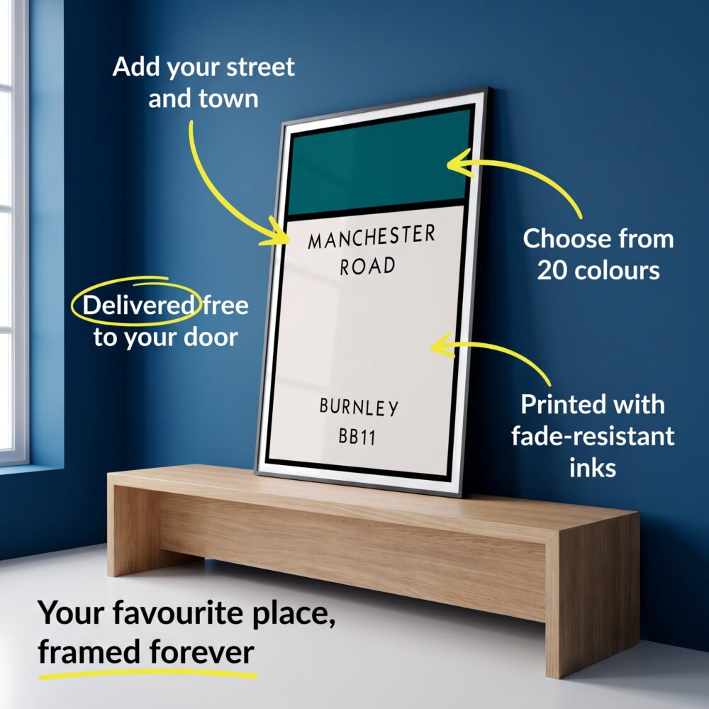Alternative view of PERSONALISED STREET NAME POSTER