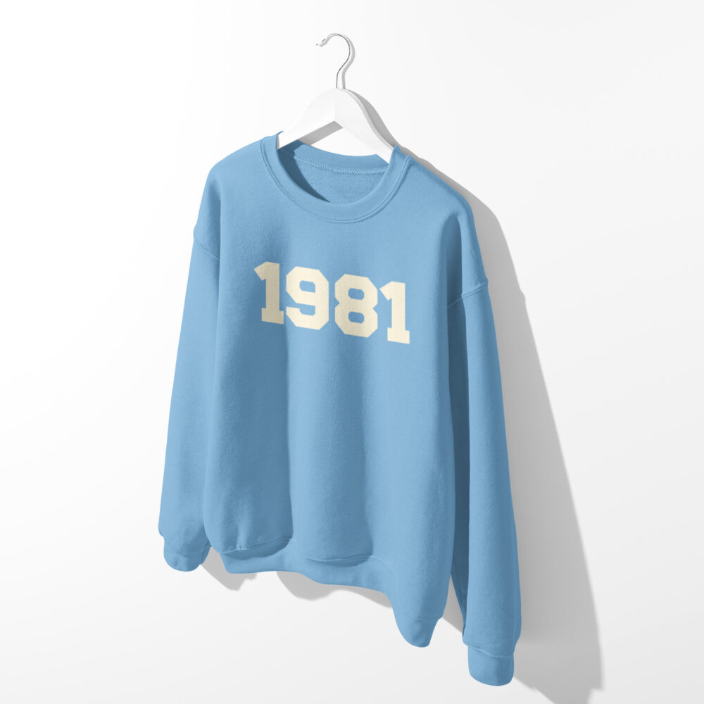 Alternative view of PERSONALISED YEAR VARSITY SWEATSHIRT