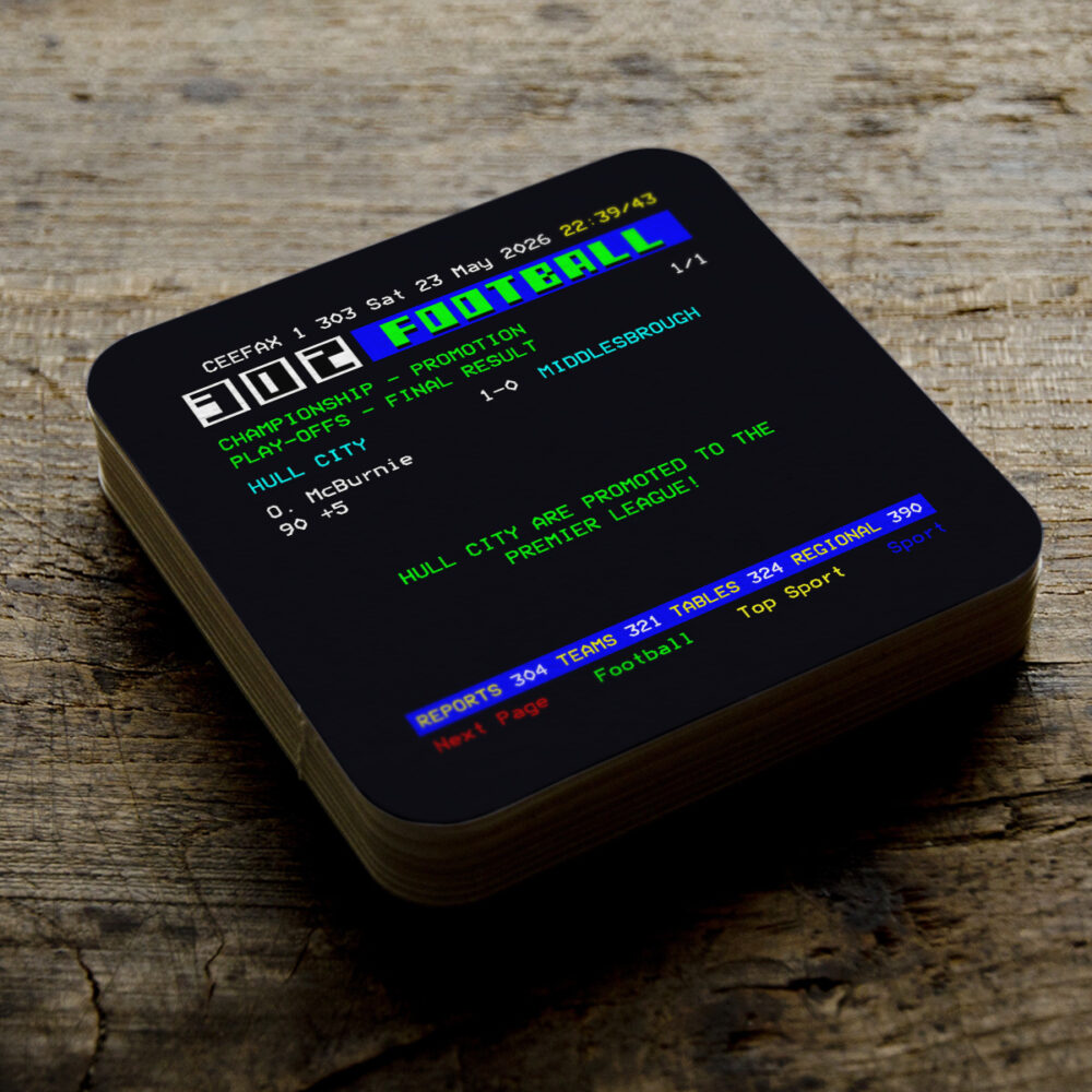 HULL CITY 2026 PLAYOFF FINAL CEEFAX COASTERS