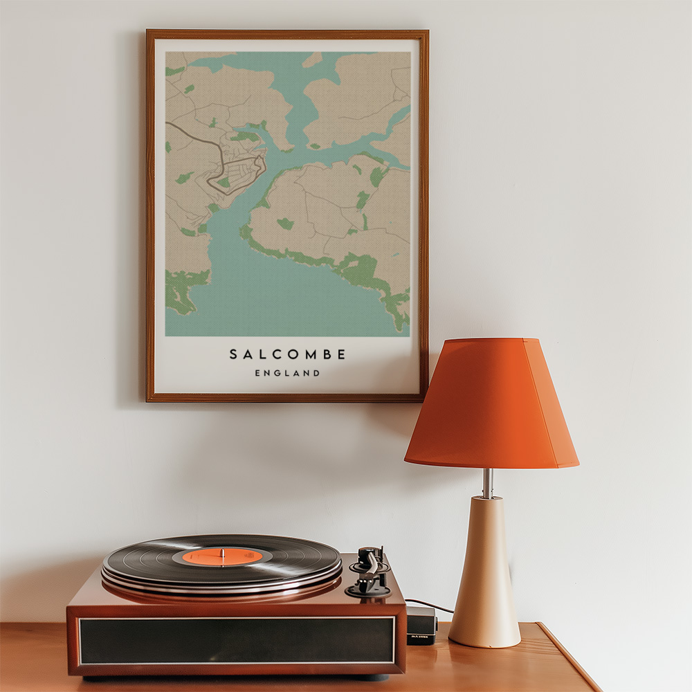 PERSONALISED VINTAGE CITY / TOWN MAP POSTER
