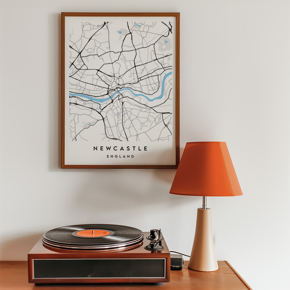 PERSONALISED MINIMALIST CITY / TOWN MAP POSTER