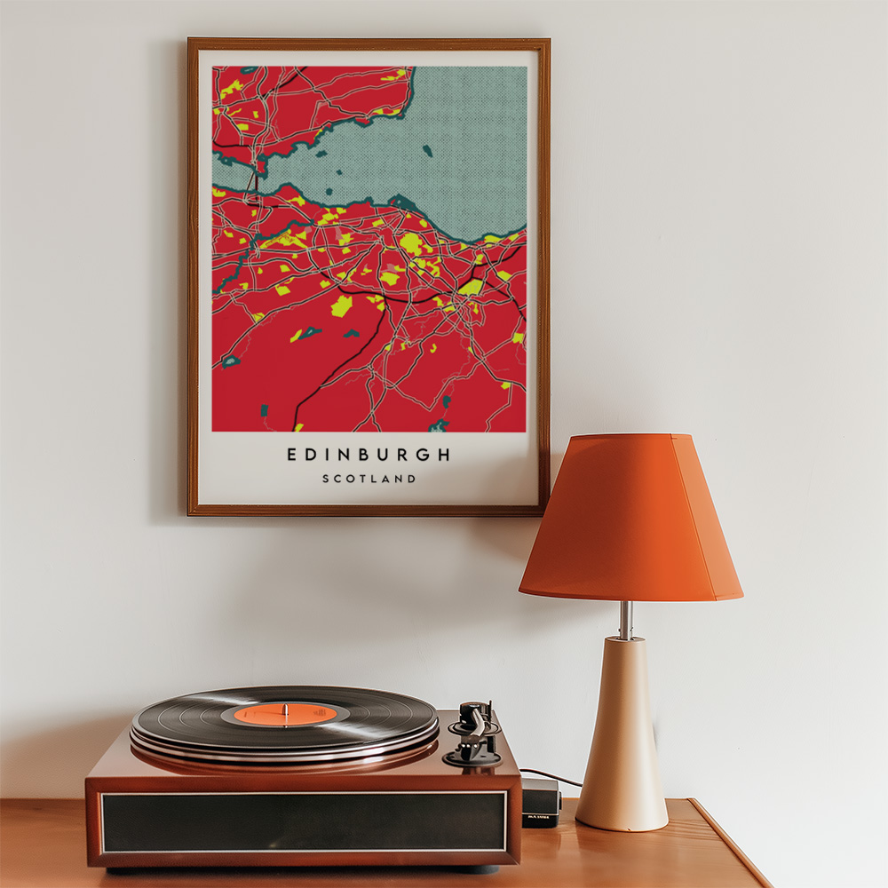 PERSONALISED POP ART CITY / TOWN MAP POSTER