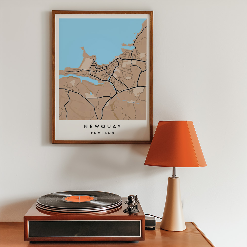 PERSONALISED SAND CITY / TOWN MAP POSTER