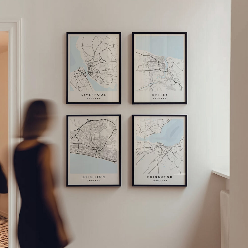 Alternative view of PERSONALISED CITY / TOWN MAP POSTER