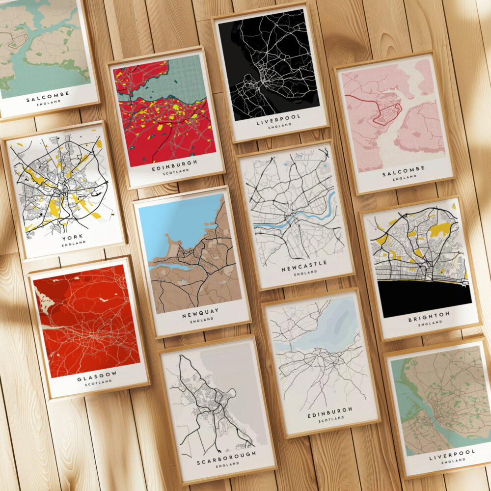 Alternative view of PERSONALISED CITY / TOWN MAP POSTER