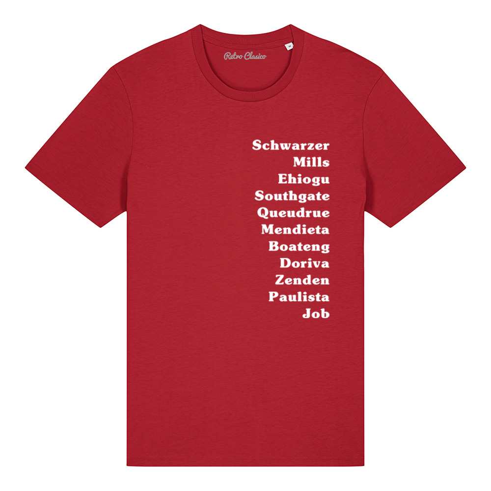 PERSONALISED ICONIC LINEUP FOOTBALL T-SHIRT