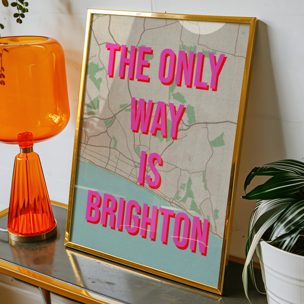 THE ONLY WAY IS PERSONALISED MAP POSTER